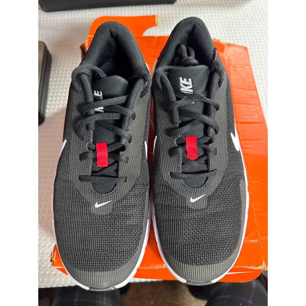 Nike Sneakers Mens 9.5 Flex Train Black White Red Training HV9972-101 NIB